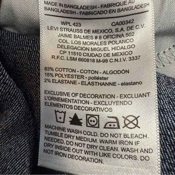 Signature by Levi Strauss mid rise boot cut size 6 short dark wash - Picture 6 of 9